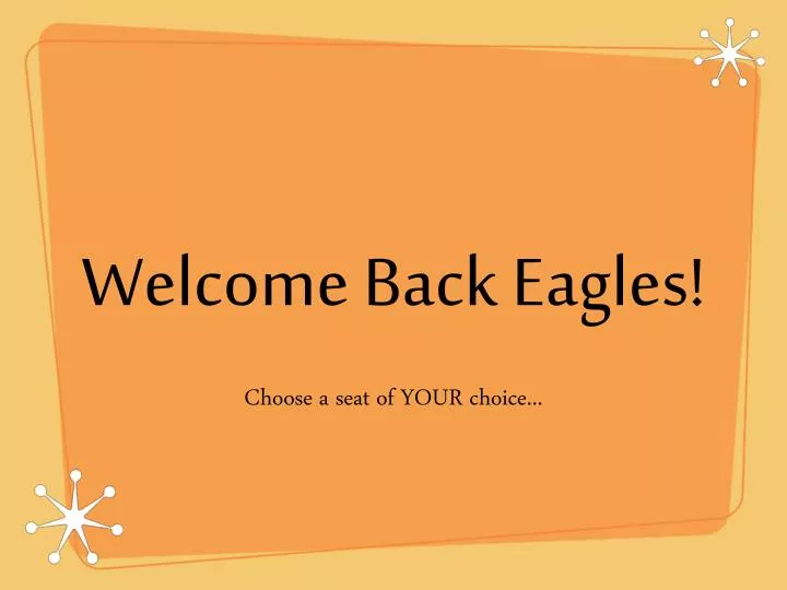 welcome back eagles