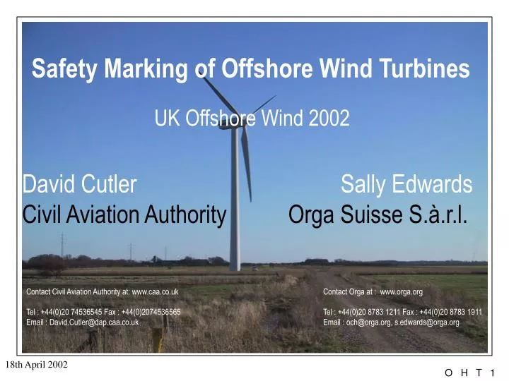safety marking of offshore wind turbines uk offshore wind 2002