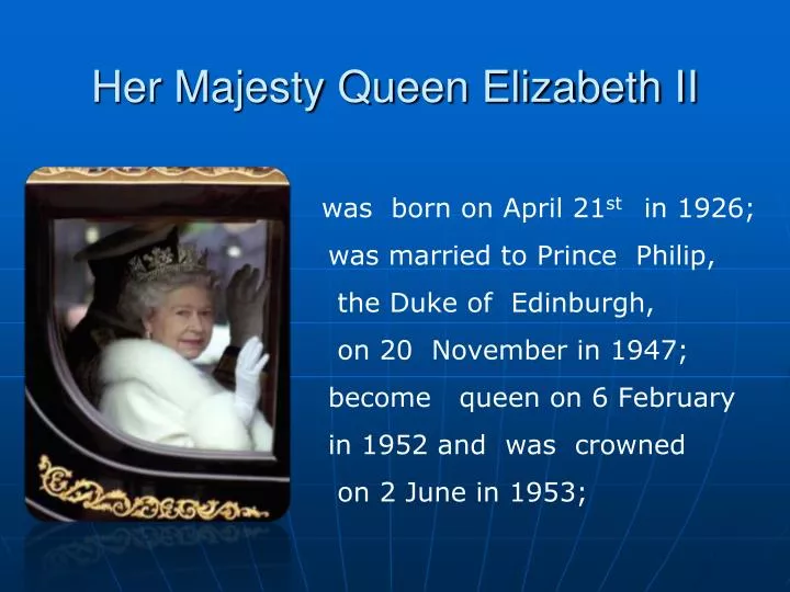 queen elizabeth powerpoint presentation