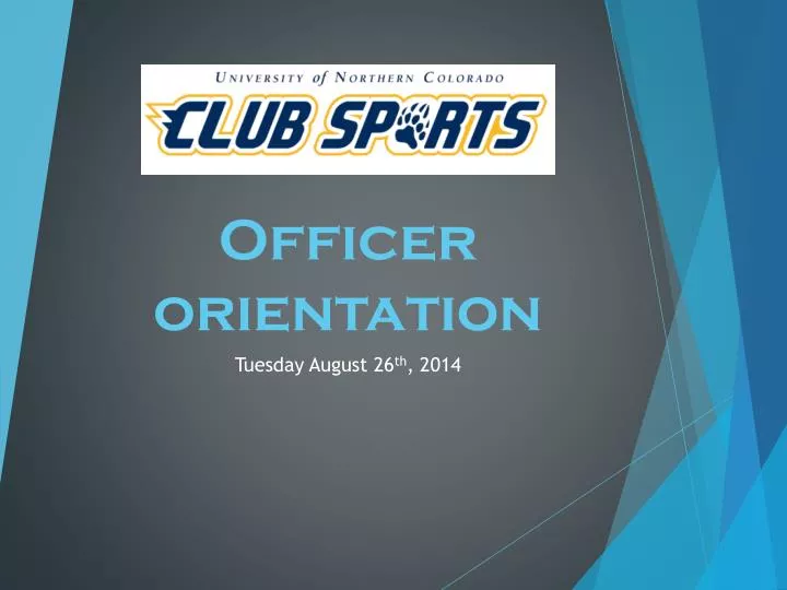 officer orientation