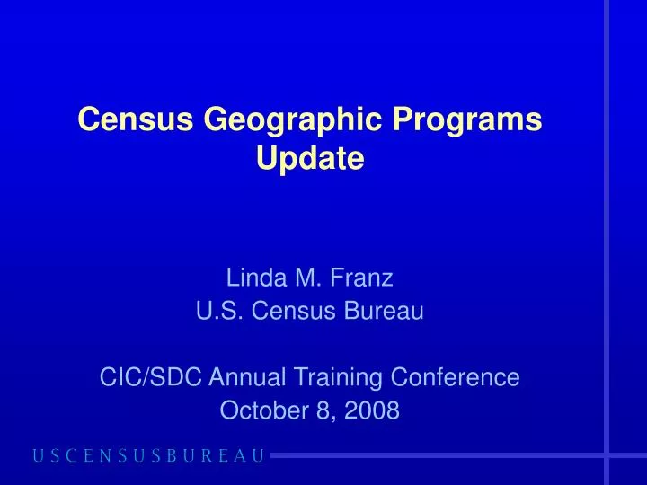 census geographic programs update