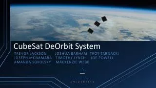 CubeSat DeOrbit System