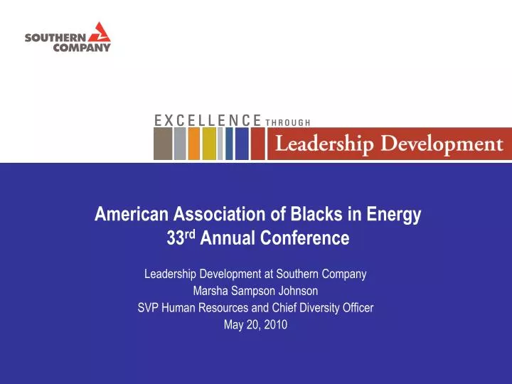 american association of blacks in energy 33 rd annual conference