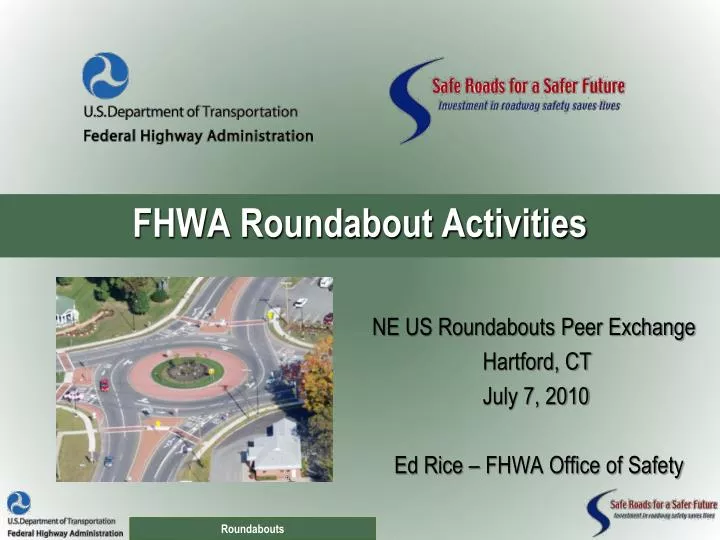 fhwa roundabout activities