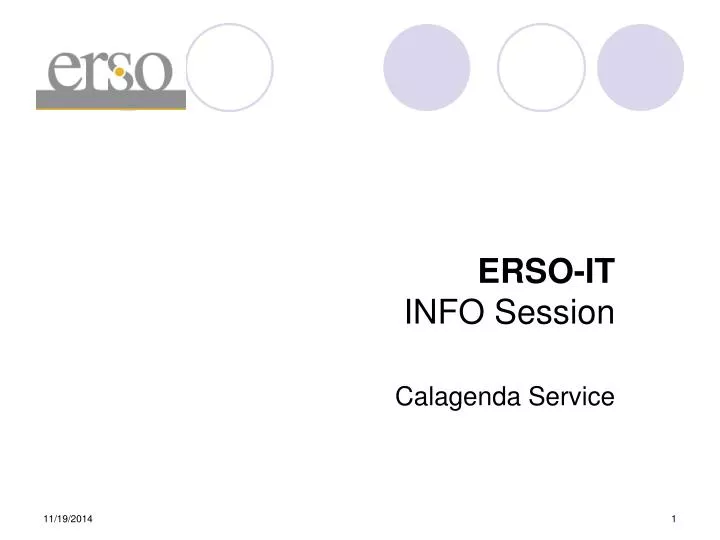 erso it info session calagenda service