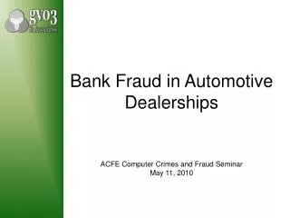 bank fraud in automotive dealerships