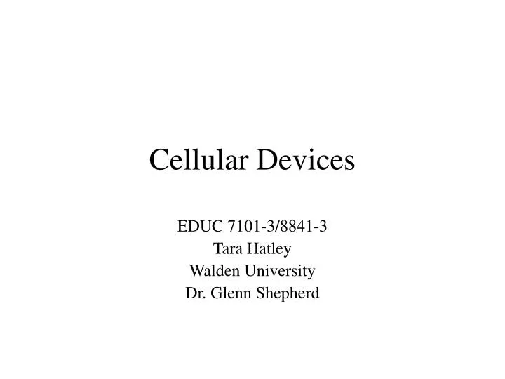 cellular devices