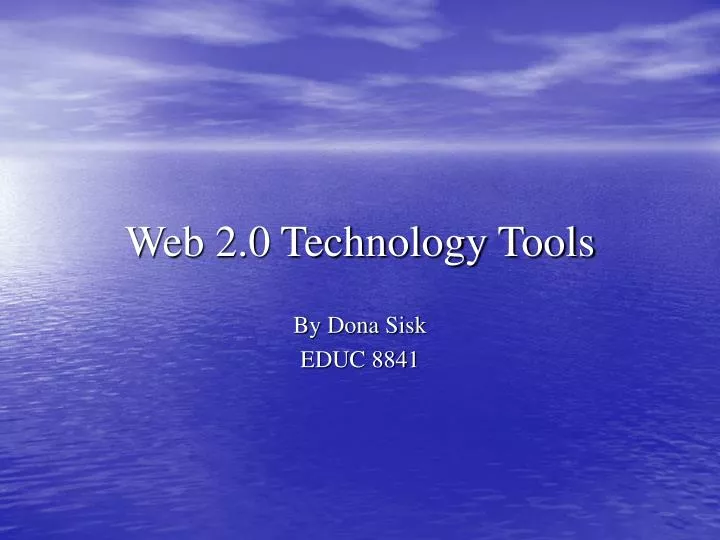 web 2 0 technology tools
