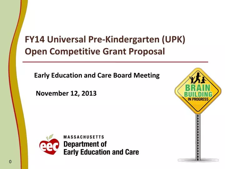 fy14 universal pre kindergarten upk open competitive grant proposal