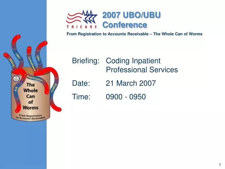 briefing coding inpatient professional services date 21 march 2007 time 0900 0950