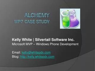 Alchemy WP7 Case Study