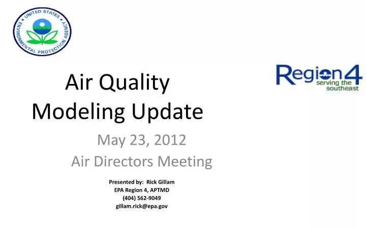 air quality modeling update