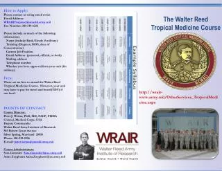 The Walter Reed Tropical Medicine Course