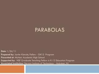 PARABOLAS