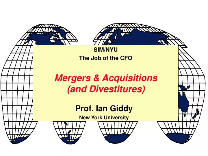 mergers acquisitions and divestitures