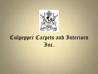 Culpepper Carpets and Interiors Inc.