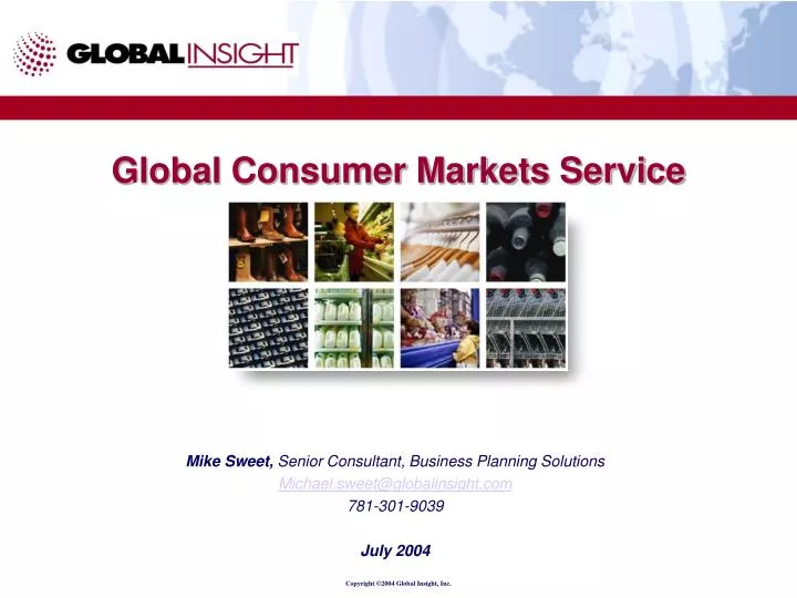 global consumer markets service