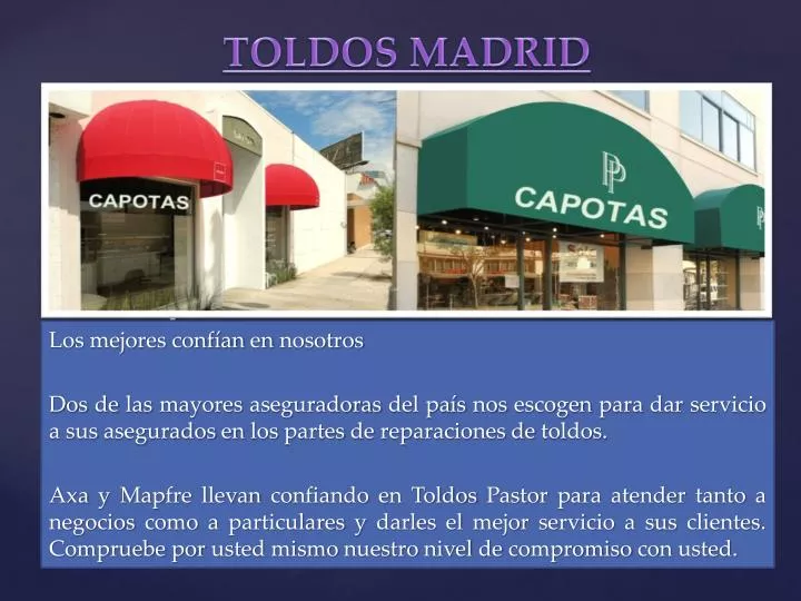 toldos madrid