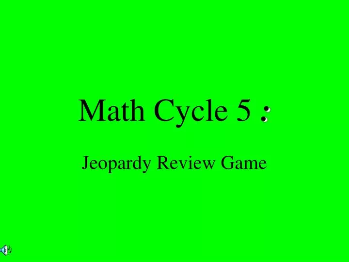 math cycle 5