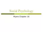 Social Psychology - slide 1