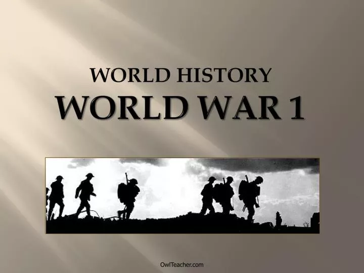 world history world war 1