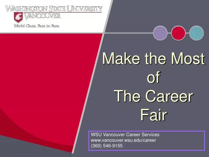 make the most of the career fair