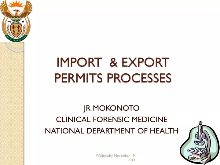 import export permits processes