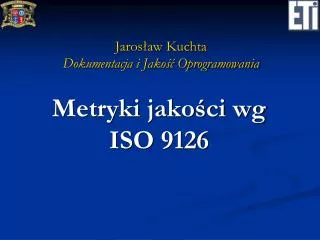 jaros aw kuchta dokumentacja i jako oprogramowania