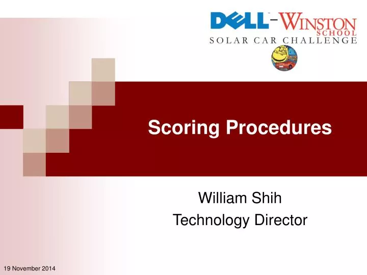 scoring procedures