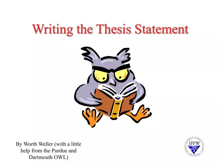 writing the thesis statement