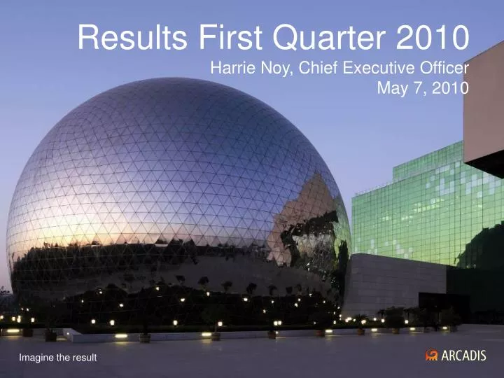 results first quarter 2010