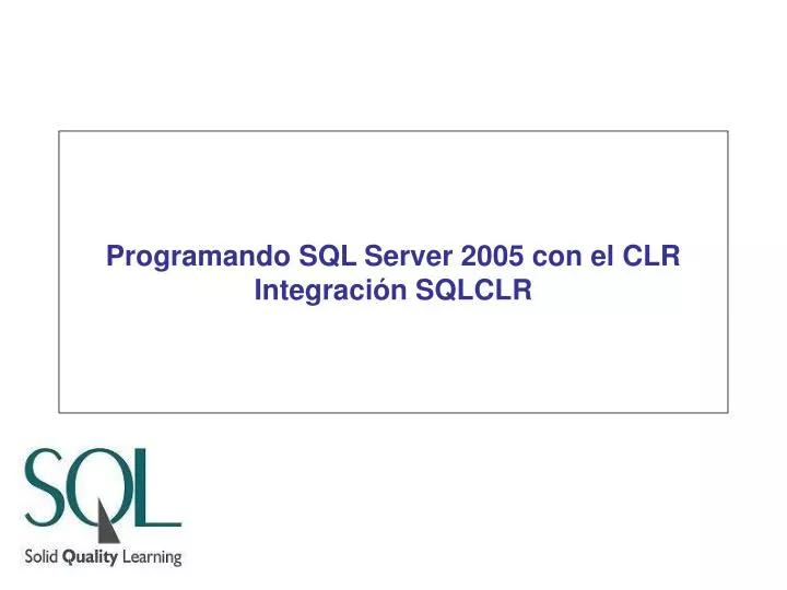 programando sql server 2005 con el clr integraci n sqlclr