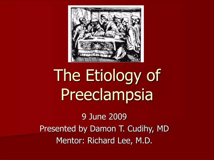 the etiology of preeclampsia