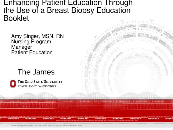 enhancing patient education through the use of a breast biopsy education booklet