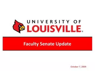 Faculty Senate Update