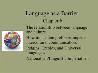 Language as a Barrier Chapter 6