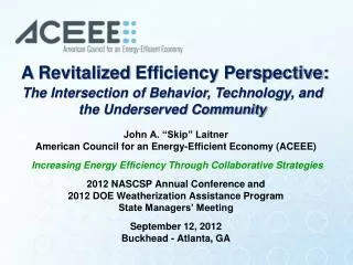 A Revitalized Efficiency Perspective: