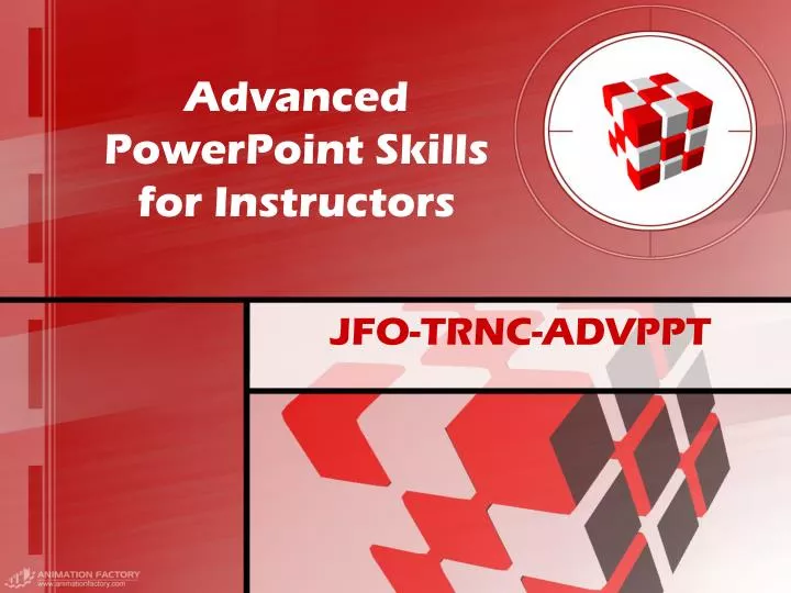advanced powerpoint skills for instructors