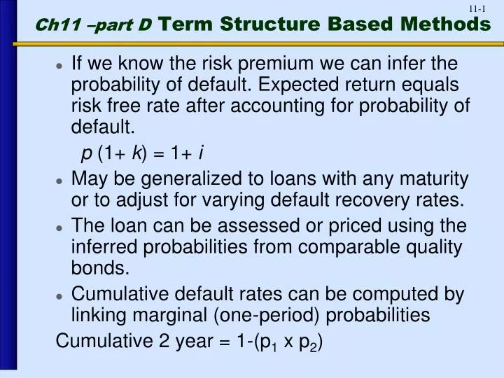 ch11 part d term structure based methods