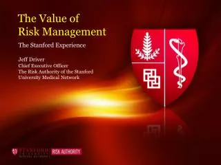 The Value of Risk Management