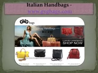 Italian Handbags - www.gvgbags.com