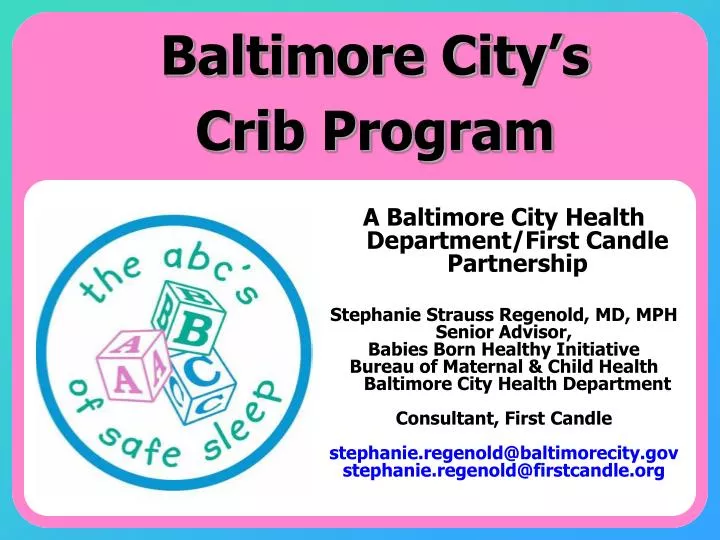 baltimore city s crib program