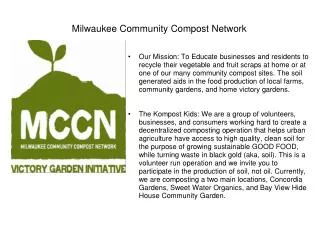 Milwaukee Community Compost Network