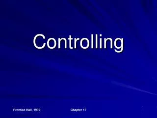 controlling