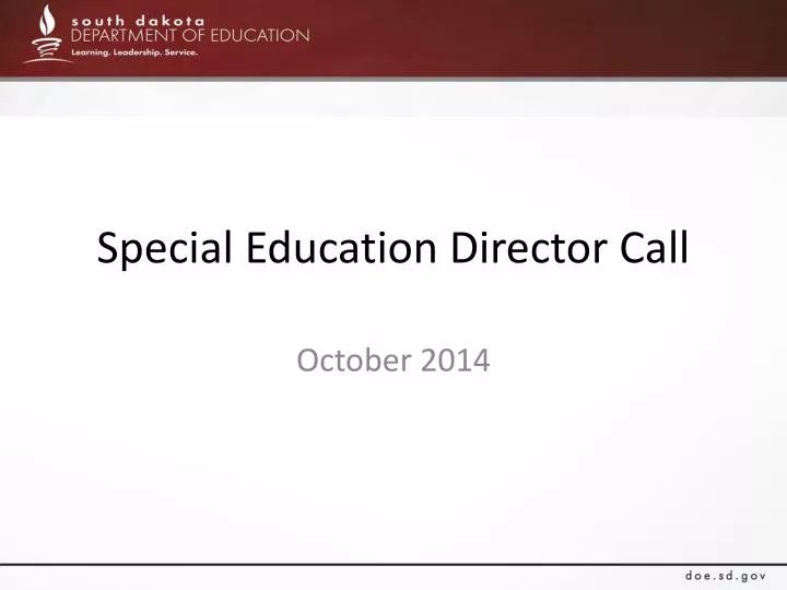 special education director call