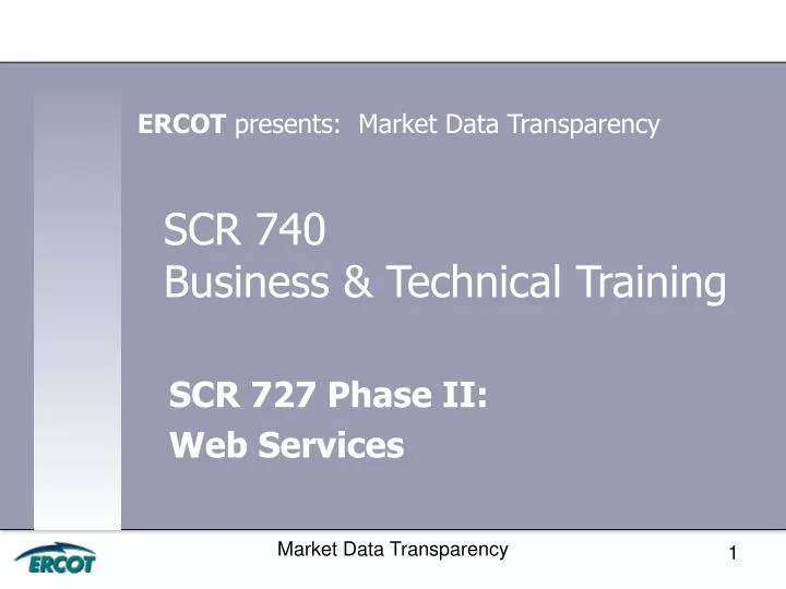 scr 740 business technical training
