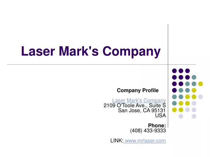 laser mark s company