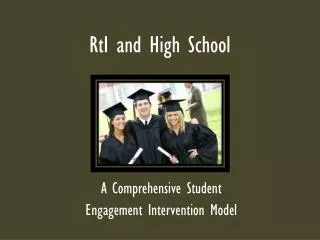 RtI and High School