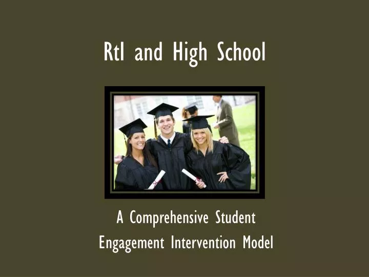 rti and high school