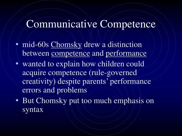 communicative competence